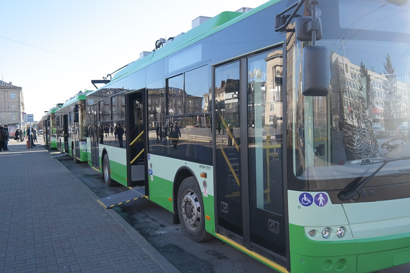 У Черкасах понад 60 тролейбусів щоденно перевозять пасажирів
