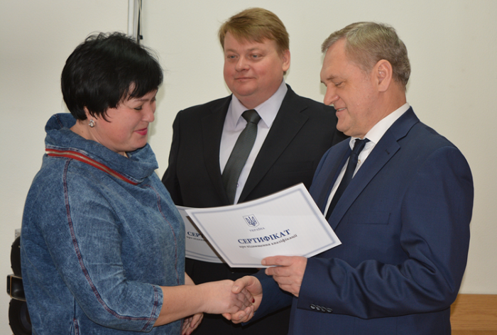 Начальники управлінь АПК отримали сертифікати про підвищення кваліфікації
