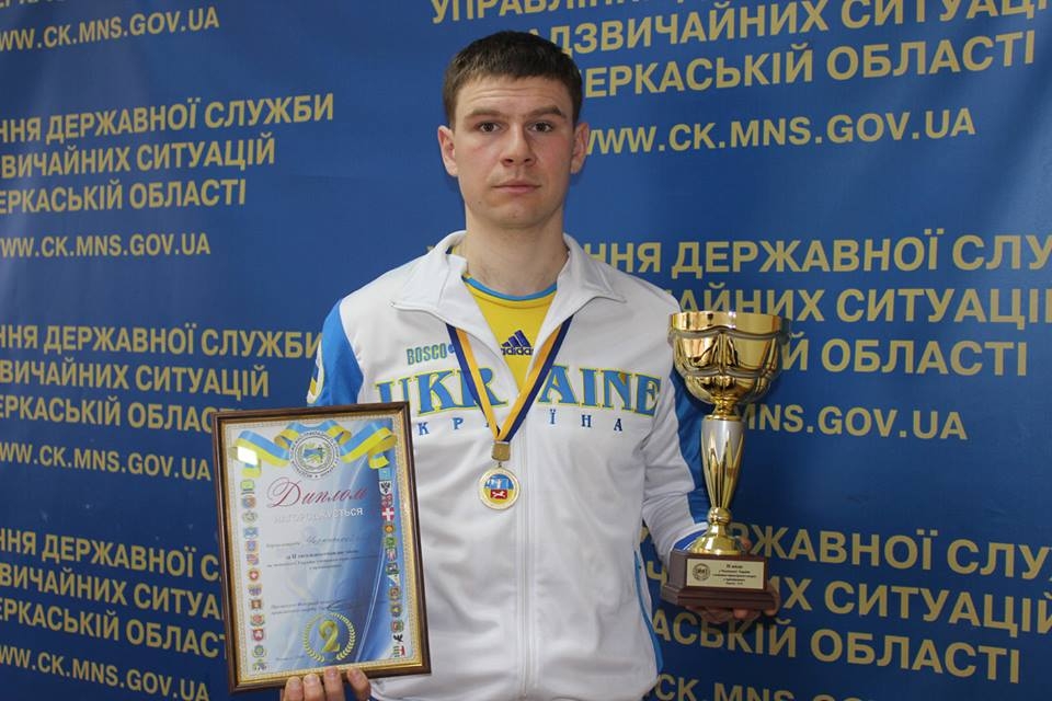 Євген Ковбаса – чемпіон України у двоборстві з пожежно-прикладного спорту
