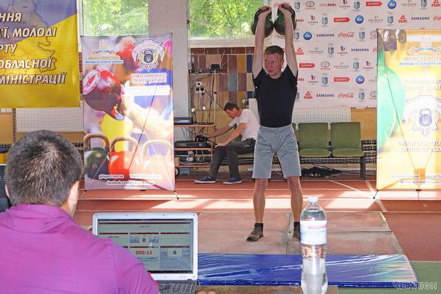 У Черкасах відбулися змагання чемпіонату області з гирьового спорту