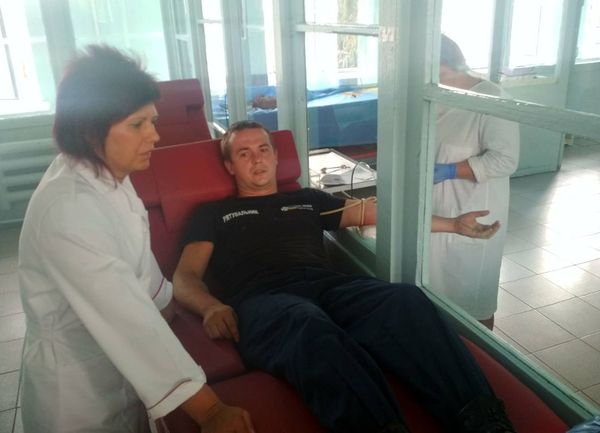 Черкаські рятувальники долучилися до благодійної акції «Твоя кров рятівна»
