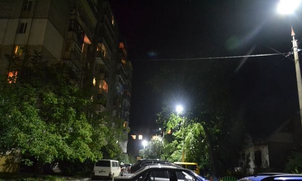 На одній із черкаських вулиць завершили реконструкцію освітлення