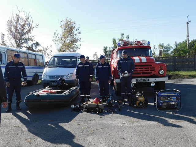 Чорнобаївські рятувальники перевірили готовність сил та засобів