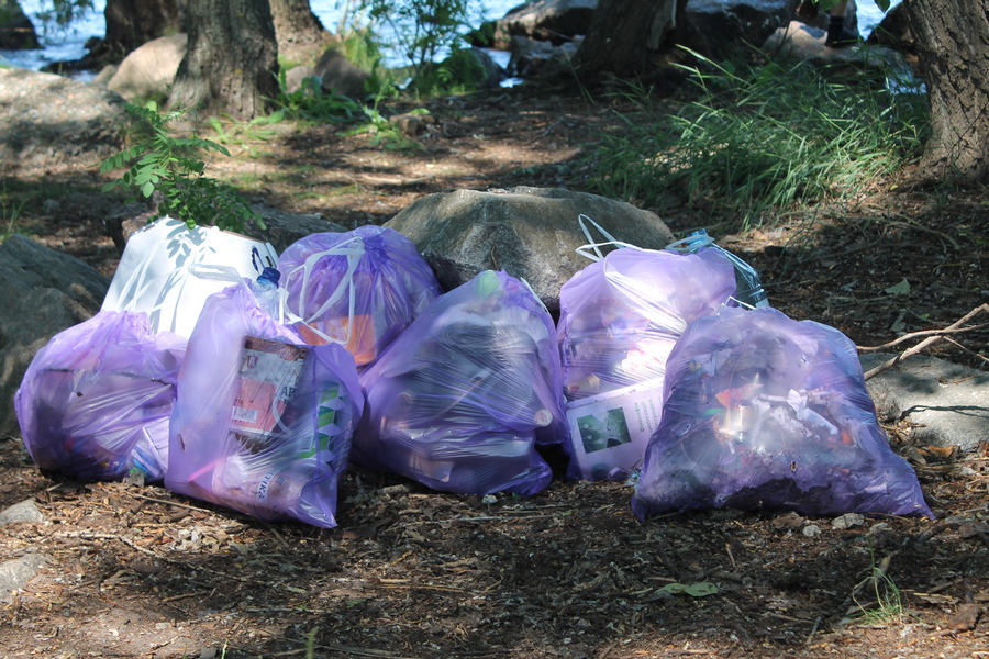 Черкаські волонтери прибрали сміття в Долині троянд