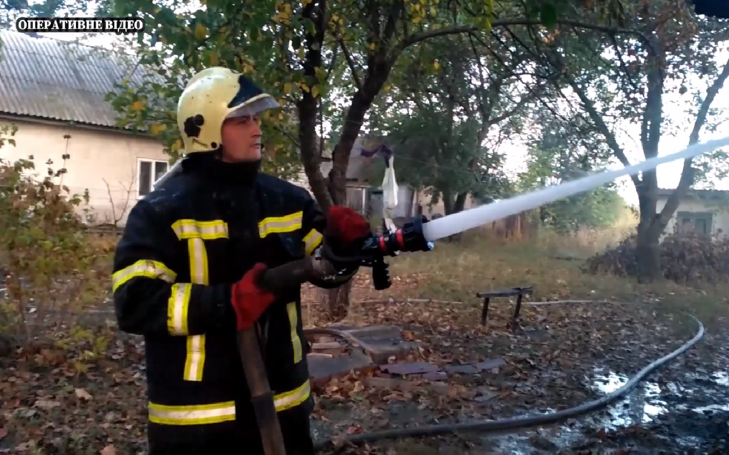 На Чорнобаївщині рятувальники ліквідували пожежу житлового будинку (ВІДЕО)