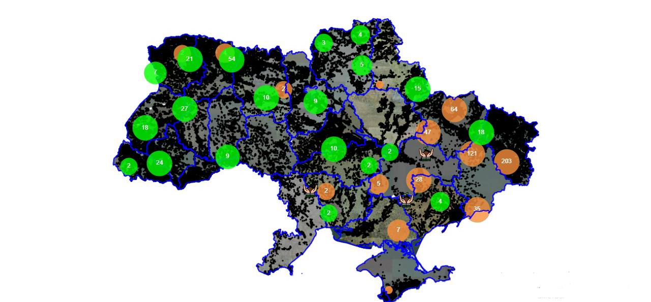 В Україні запустили інтерактивну карту висадки дерев