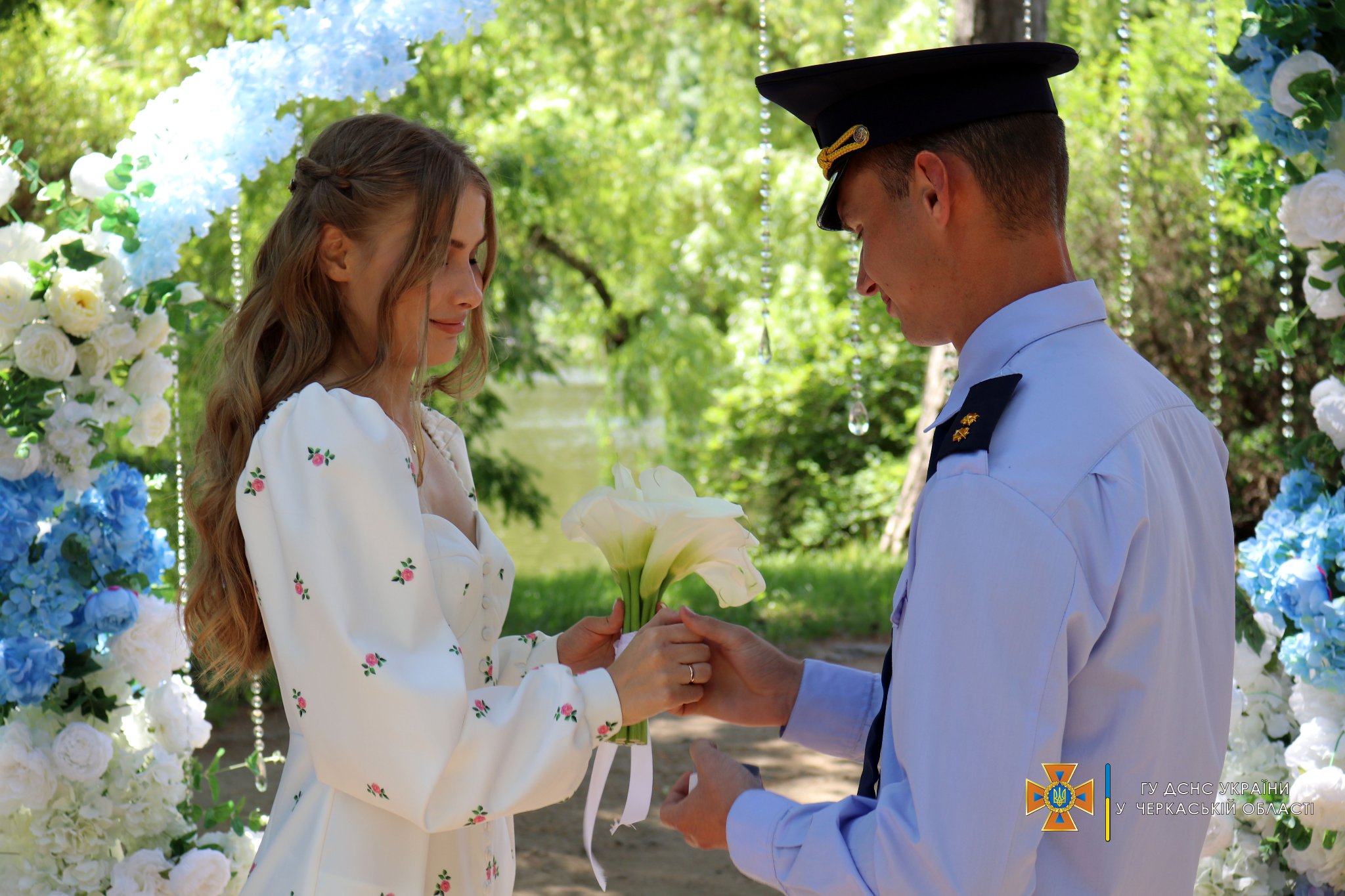 Піротехнік із Донеччини одружився в уманській «Софіївці»