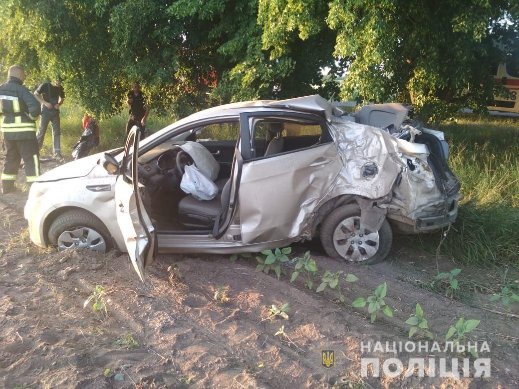 З’їхав з дороги в дерева: на Черкащині водій загинув у ДТП