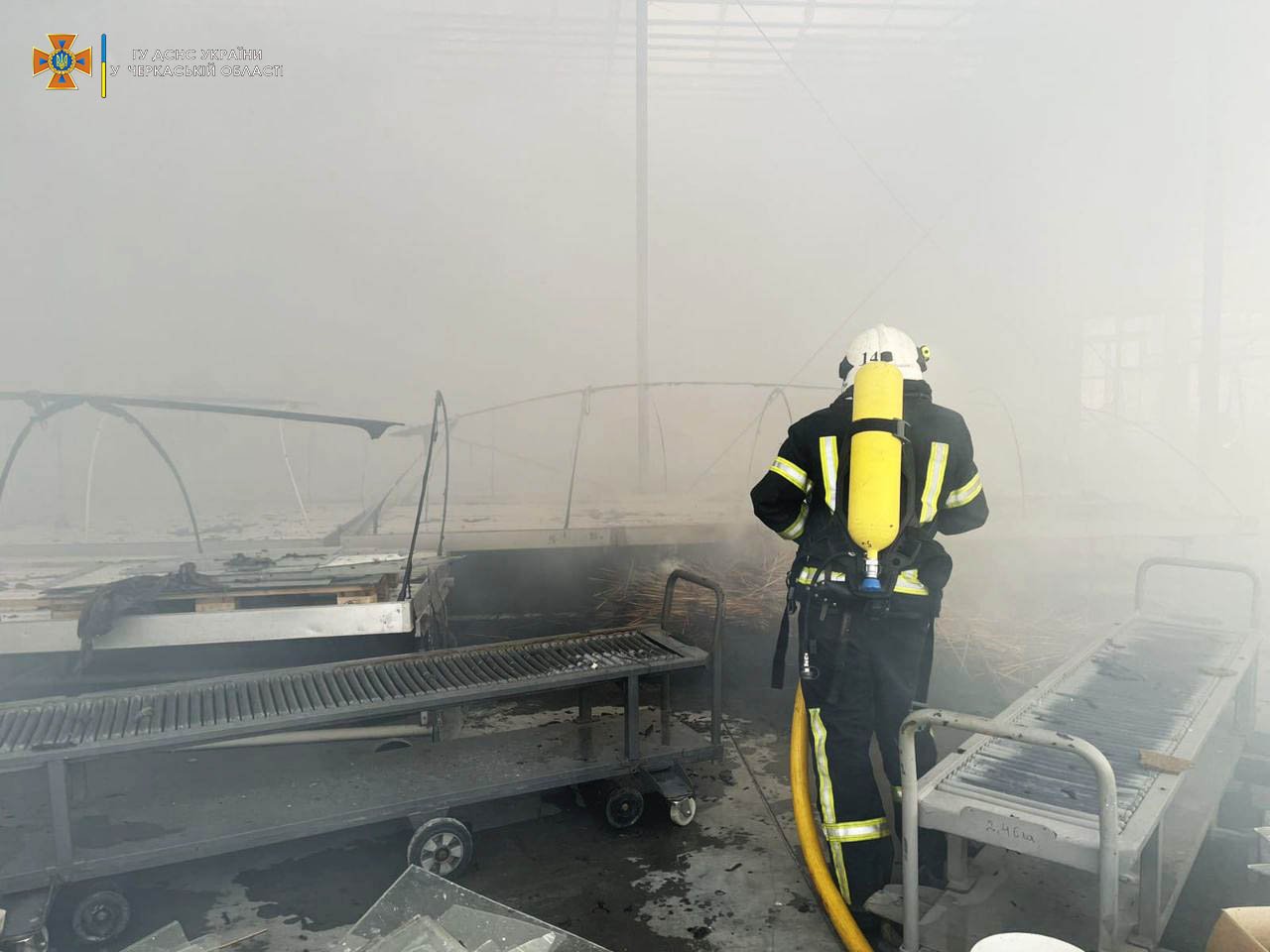 В Умані на території приватного підприємства сталася пожежа