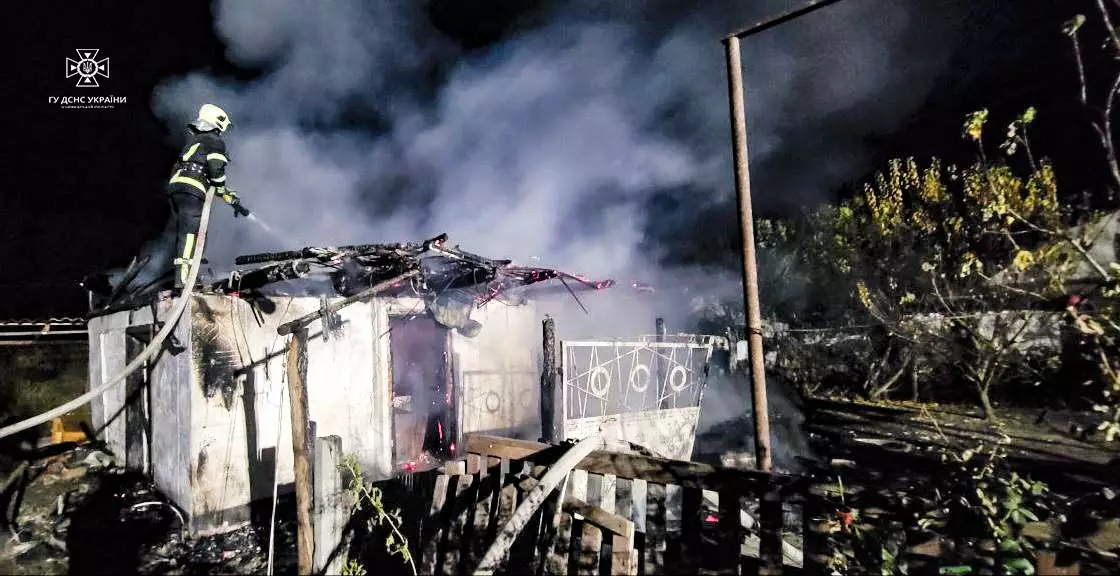 Під час пожежі на Черкащині згоріло півтори тонни зерна