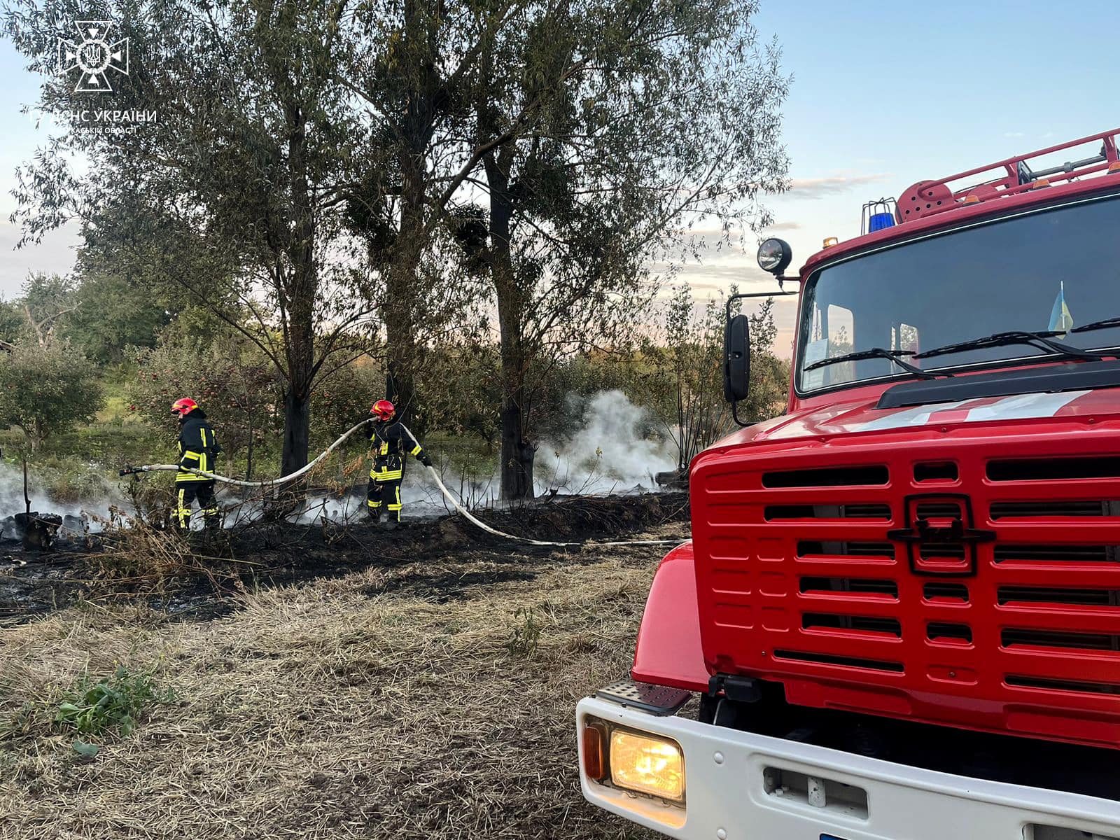 У Черкаській області загасили 8 пожеж на відкритих територіях