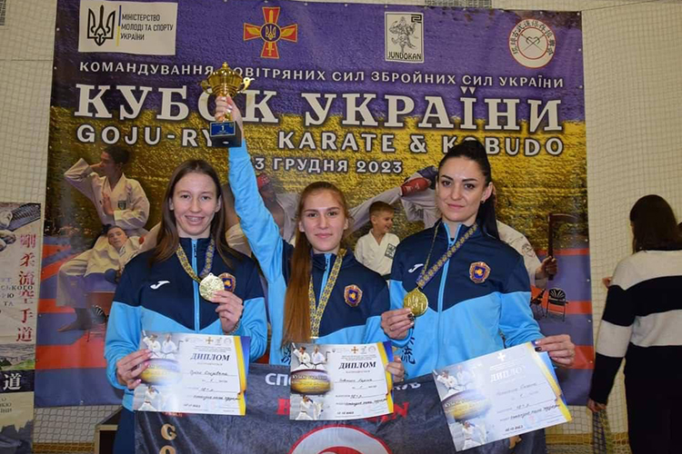 Студентка ЧНУ виборола два перші місця на Кубку України з годзю-рю карате