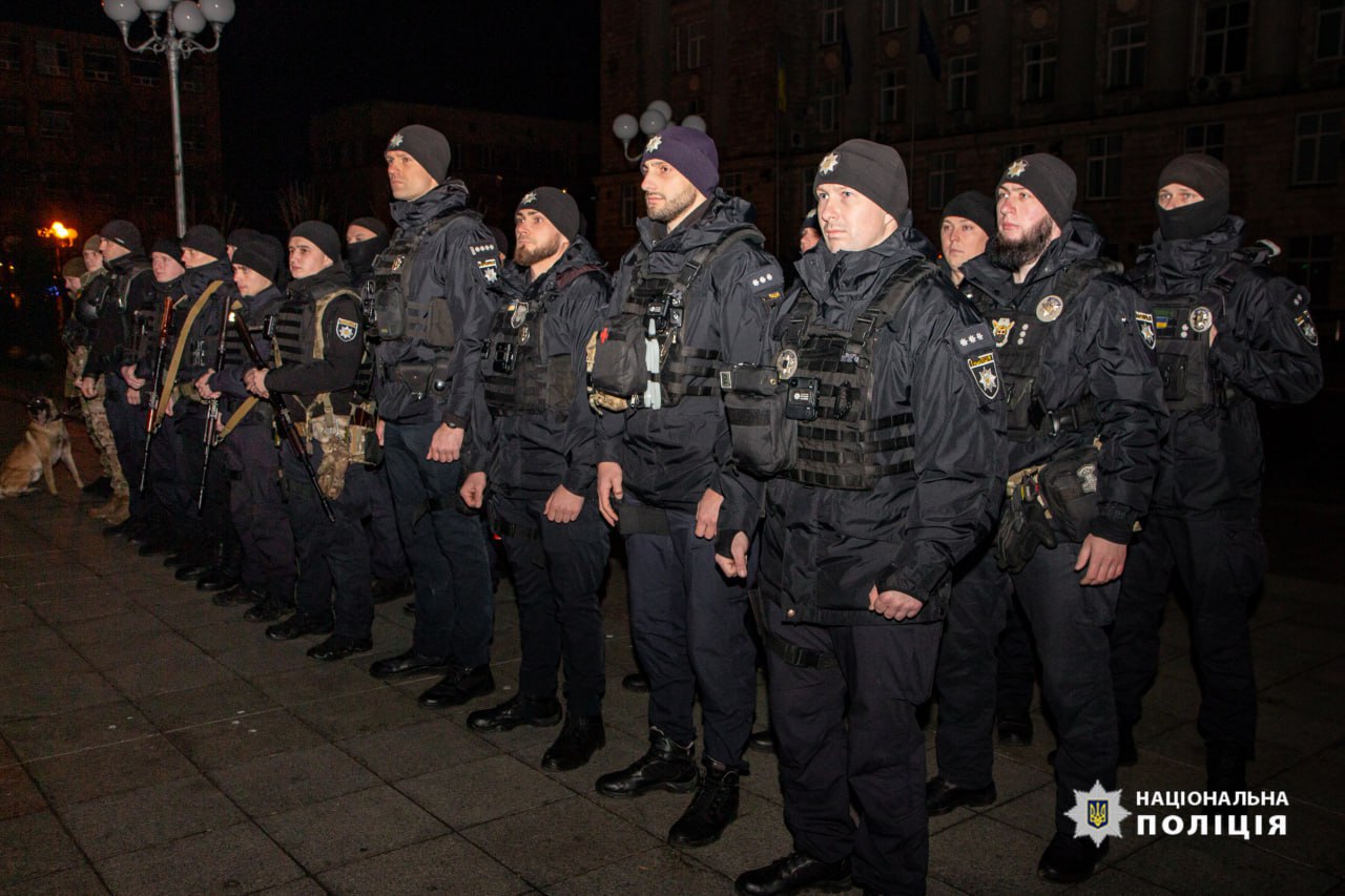 У новорічну ніч черкаські правоохоронці посилено патрулювали місто