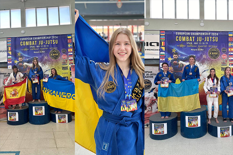 Черкаська студентка виборола нагороди на чемпіонаті Європи з комбат дзю-дзюцу 